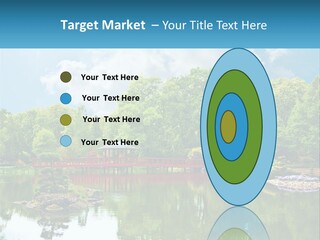 A Red Bridge Over A Body Of Water PowerPoint Template