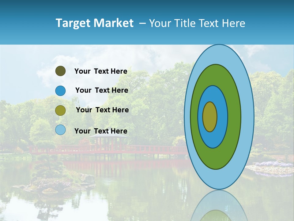 A Red Bridge Over A Body Of Water PowerPoint Template