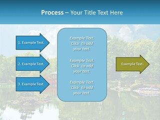 A Red Bridge Over A Body Of Water PowerPoint Template