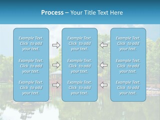 A Red Bridge Over A Body Of Water PowerPoint Template