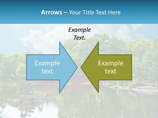 A Red Bridge Over A Body Of Water PowerPoint Template