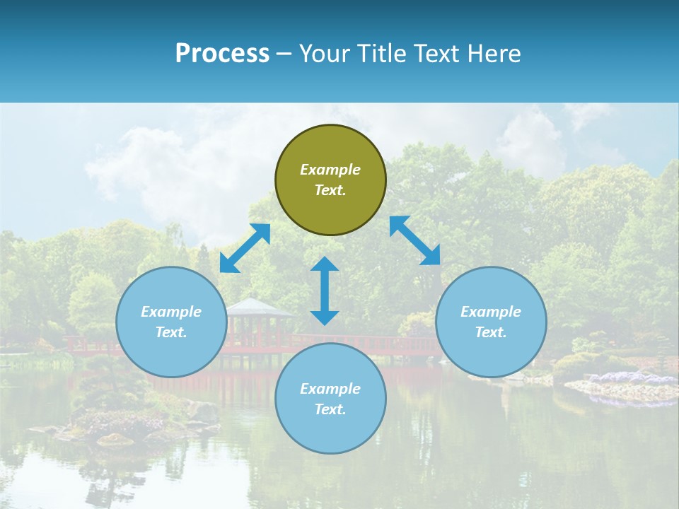 A Red Bridge Over A Body Of Water PowerPoint Template