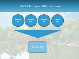 A Red Bridge Over A Body Of Water PowerPoint Template