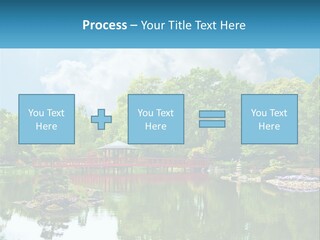 A Red Bridge Over A Body Of Water PowerPoint Template