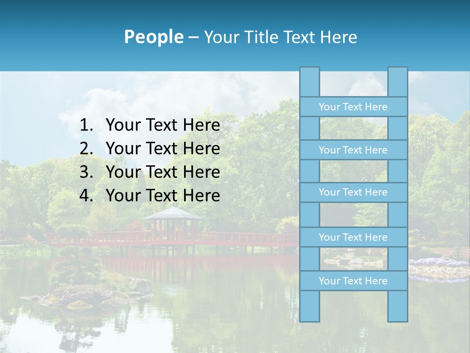 A Red Bridge Over A Body Of Water PowerPoint Template