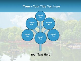 A Red Bridge Over A Body Of Water PowerPoint Template