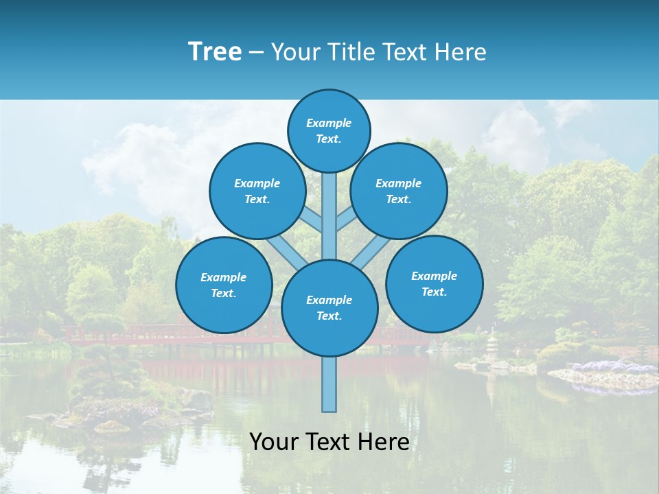 A Red Bridge Over A Body Of Water PowerPoint Template