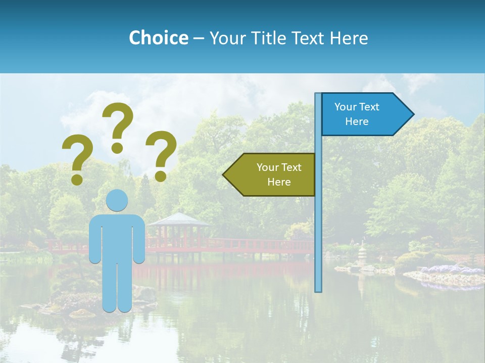 A Red Bridge Over A Body Of Water PowerPoint Template