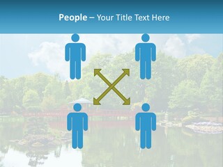 A Red Bridge Over A Body Of Water PowerPoint Template