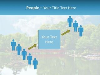 A Red Bridge Over A Body Of Water PowerPoint Template