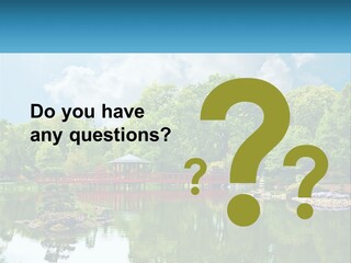 A Red Bridge Over A Body Of Water PowerPoint Template