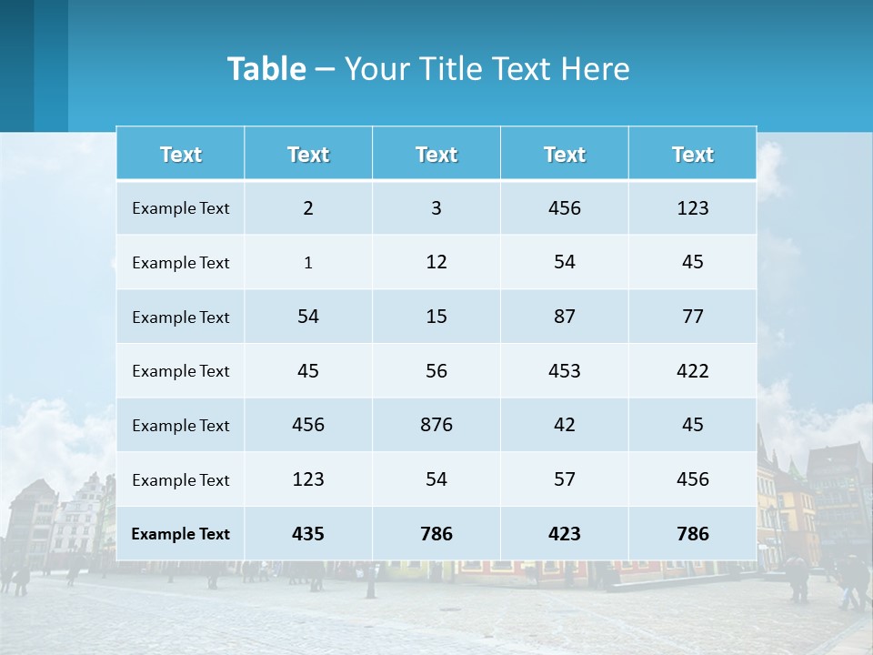 A Group Of Buildings With A Sky Background PowerPoint Template