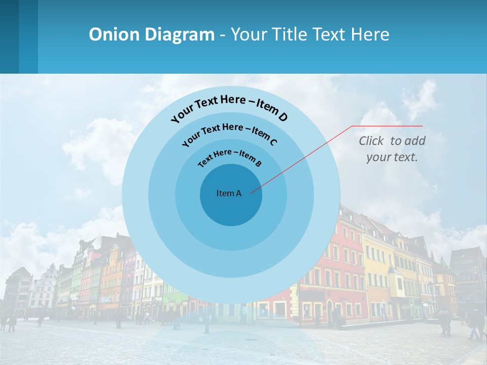 A Group Of Buildings With A Sky Background PowerPoint Template