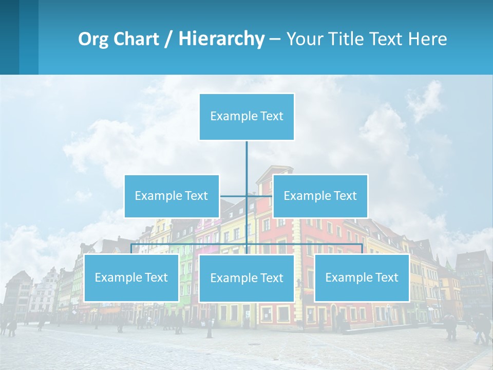 A Group Of Buildings With A Sky Background PowerPoint Template