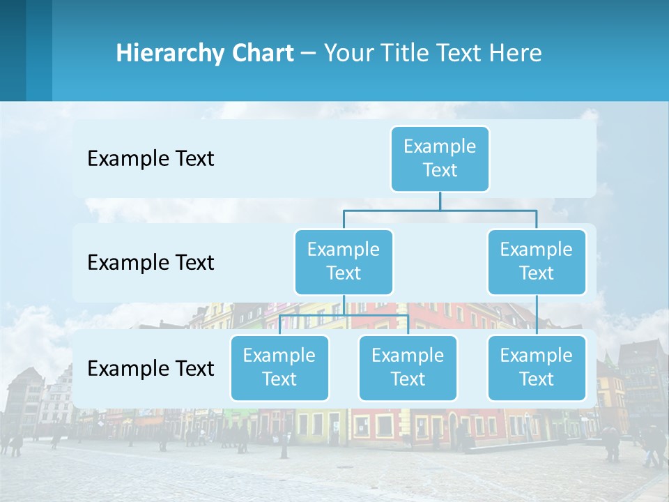 A Group Of Buildings With A Sky Background PowerPoint Template