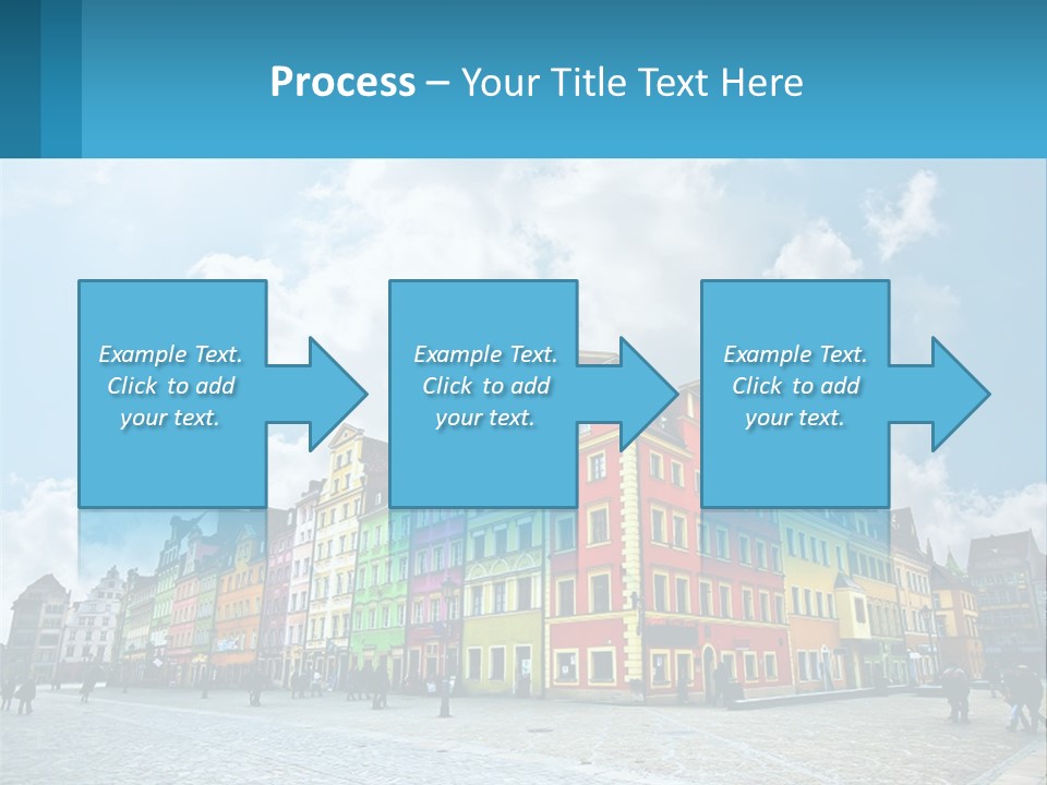 A Group Of Buildings With A Sky Background PowerPoint Template