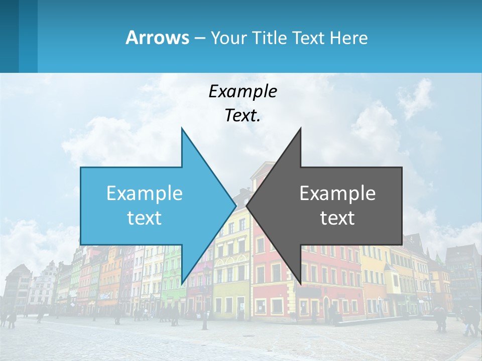 A Group Of Buildings With A Sky Background PowerPoint Template