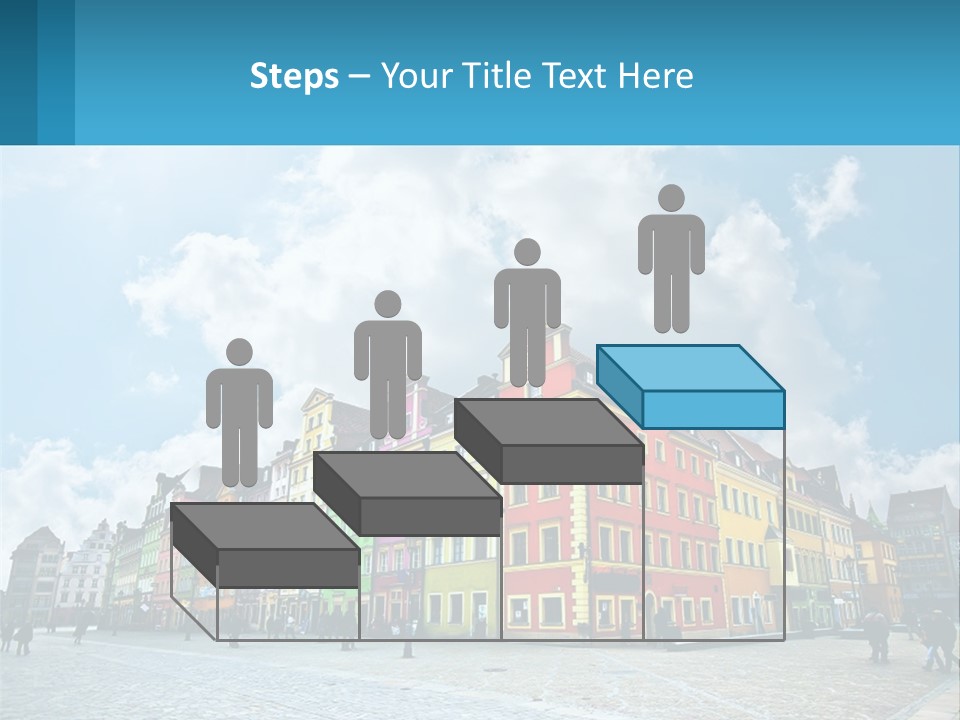 A Group Of Buildings With A Sky Background PowerPoint Template