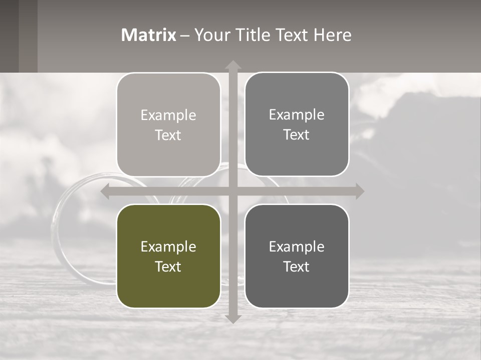 Two Wedding Rings Sitting On Top Of A Wooden Table PowerPoint Template