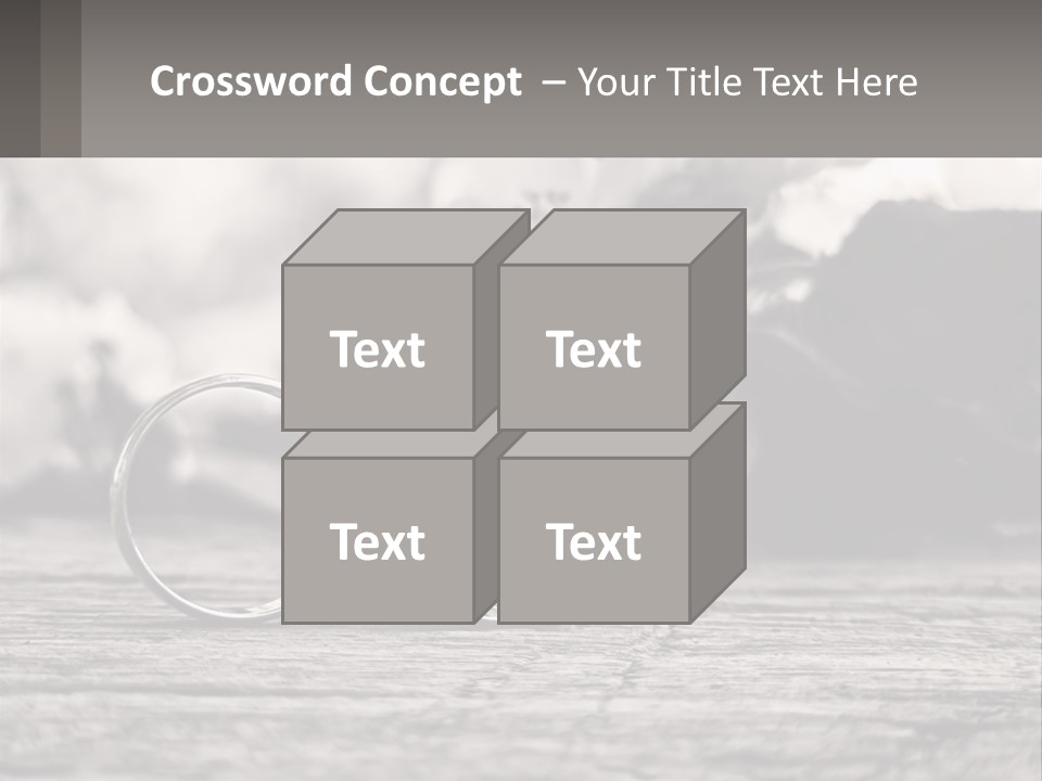 Two Wedding Rings Sitting On Top Of A Wooden Table PowerPoint Template