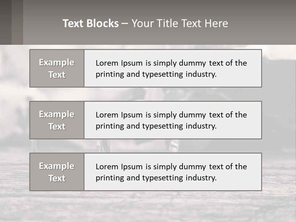 Two Wedding Rings Sitting On Top Of A Wooden Table PowerPoint Template