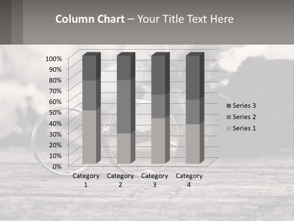 Two Wedding Rings Sitting On Top Of A Wooden Table PowerPoint Template