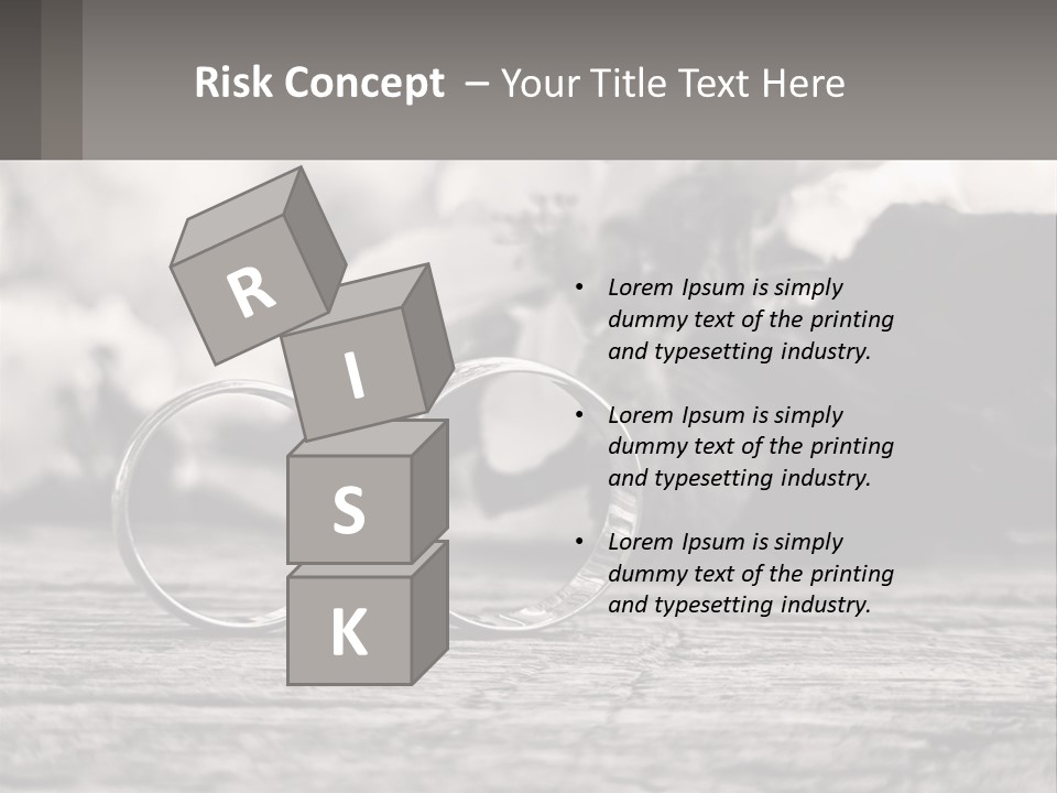 Two Wedding Rings Sitting On Top Of A Wooden Table PowerPoint Template