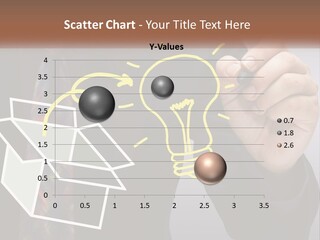 A Man In A Suit Drawing A Light Bulb PowerPoint Template