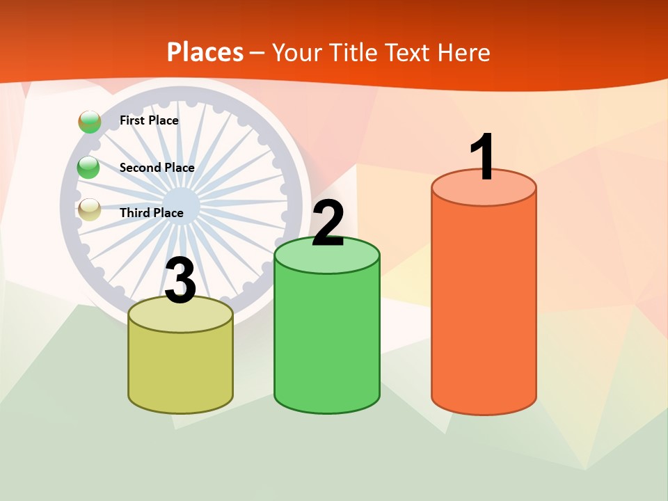 An Indian Flag With The Colors Of The Flag Of India PowerPoint Template