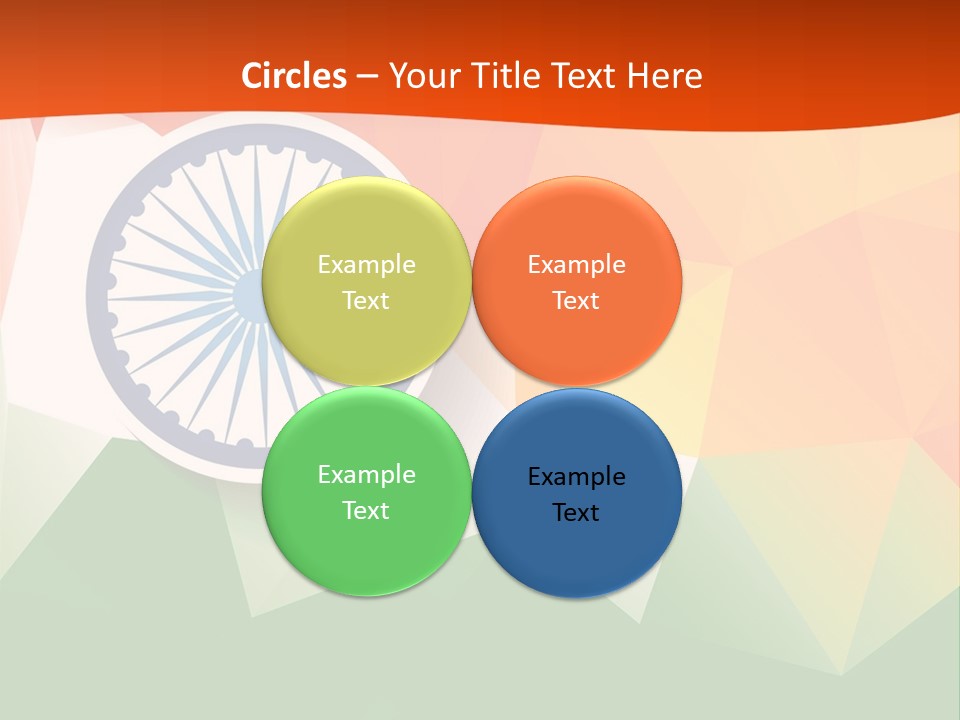 An Indian Flag With The Colors Of The Flag Of India PowerPoint Template