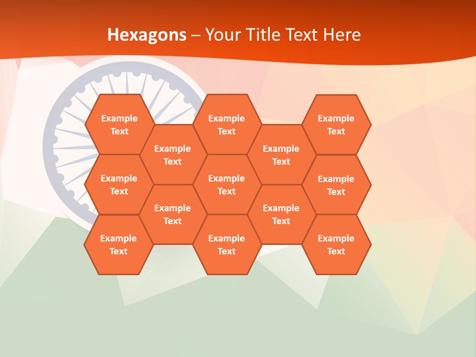 An Indian Flag With The Colors Of The Flag Of India PowerPoint Template