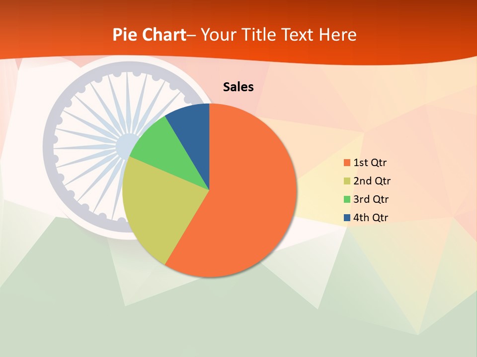An Indian Flag With The Colors Of The Flag Of India PowerPoint Template
