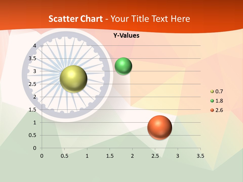 An Indian Flag With The Colors Of The Flag Of India PowerPoint Template