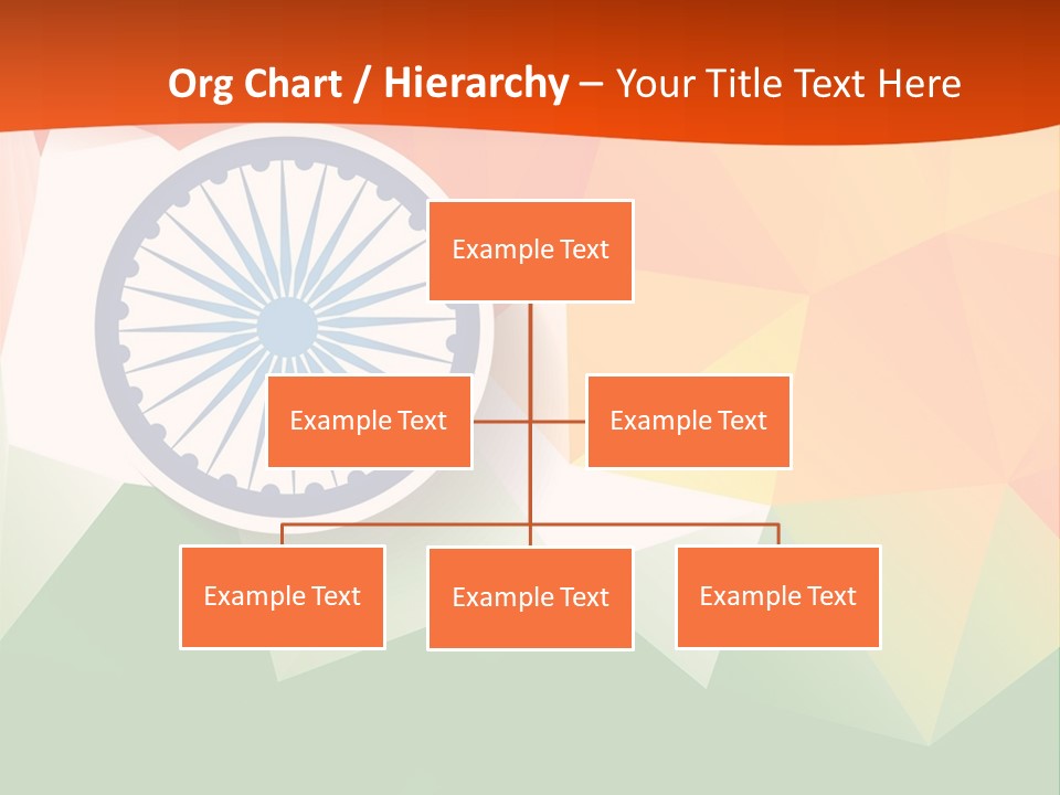An Indian Flag With The Colors Of The Flag Of India PowerPoint Template