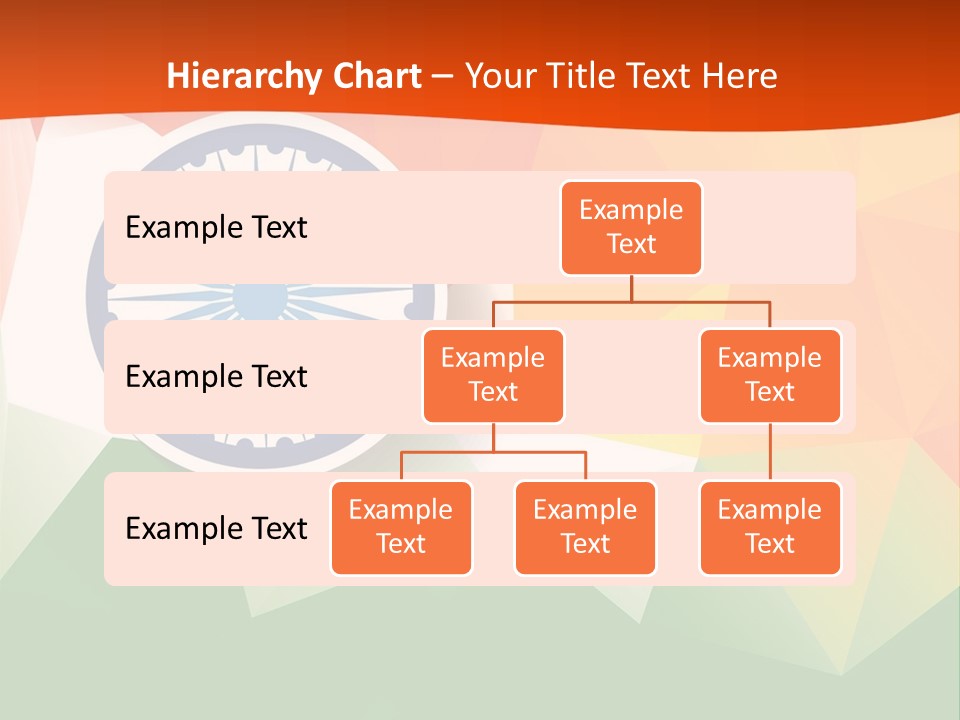 An Indian Flag With The Colors Of The Flag Of India PowerPoint Template