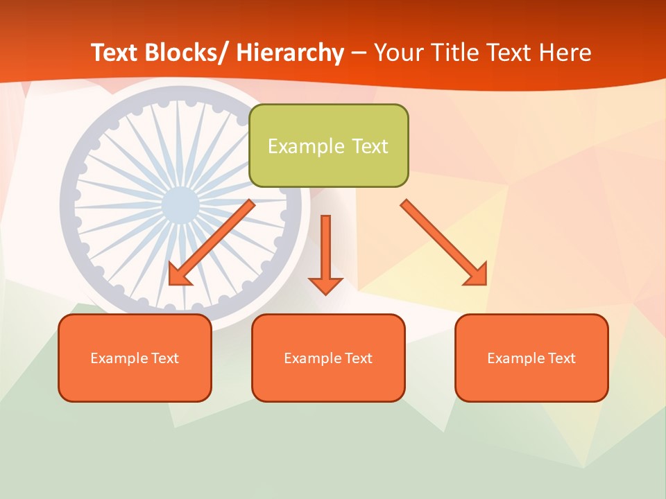 An Indian Flag With The Colors Of The Flag Of India PowerPoint Template