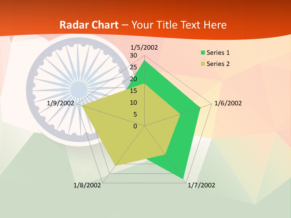 An Indian Flag With The Colors Of The Flag Of India PowerPoint Template