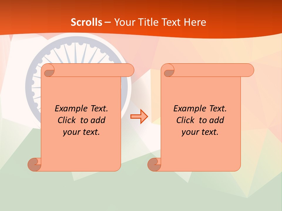 An Indian Flag With The Colors Of The Flag Of India PowerPoint Template