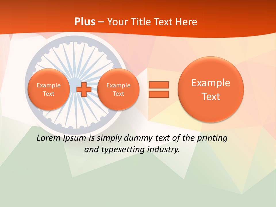 An Indian Flag With The Colors Of The Flag Of India PowerPoint Template