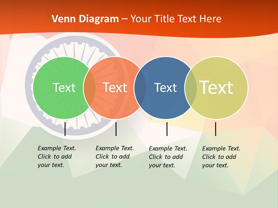 An Indian Flag With The Colors Of The Flag Of India PowerPoint Template