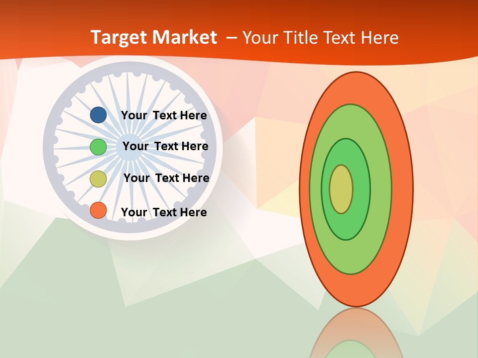 An Indian Flag With The Colors Of The Flag Of India PowerPoint Template