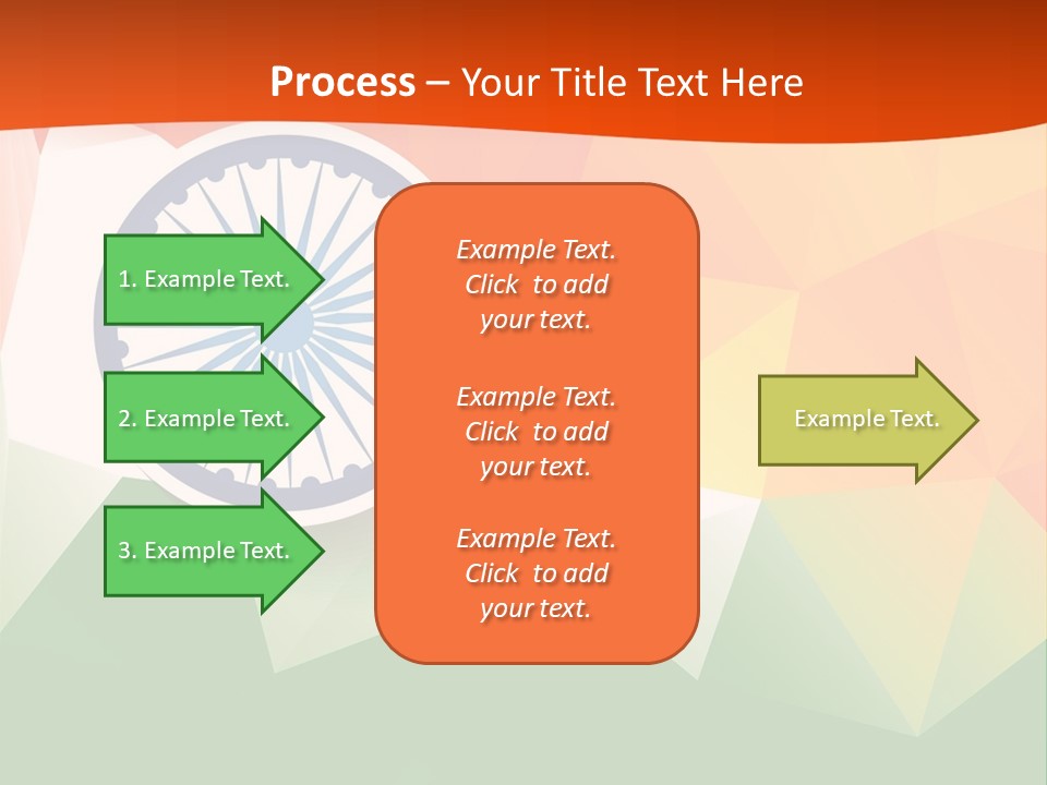 An Indian Flag With The Colors Of The Flag Of India PowerPoint Template
