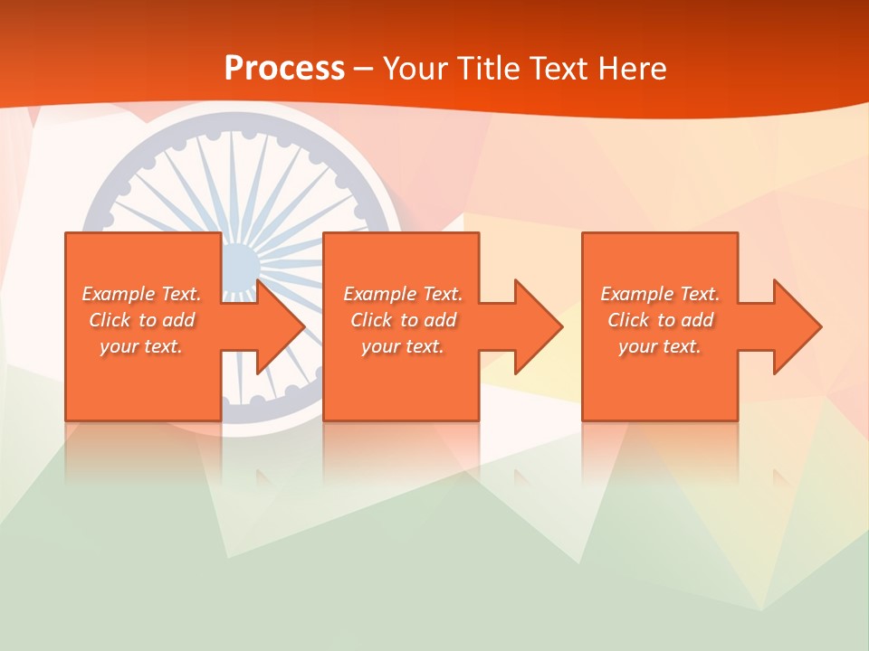 An Indian Flag With The Colors Of The Flag Of India PowerPoint Template