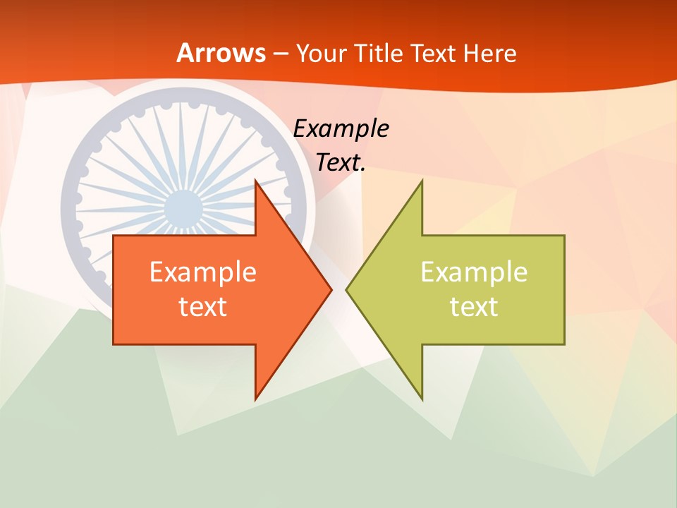 An Indian Flag With The Colors Of The Flag Of India PowerPoint Template