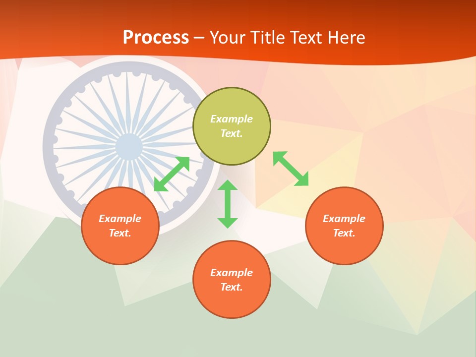 An Indian Flag With The Colors Of The Flag Of India PowerPoint Template