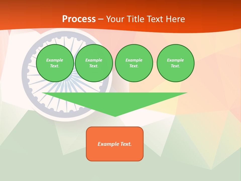 An Indian Flag With The Colors Of The Flag Of India PowerPoint Template