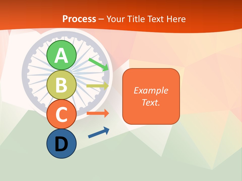 An Indian Flag With The Colors Of The Flag Of India PowerPoint Template