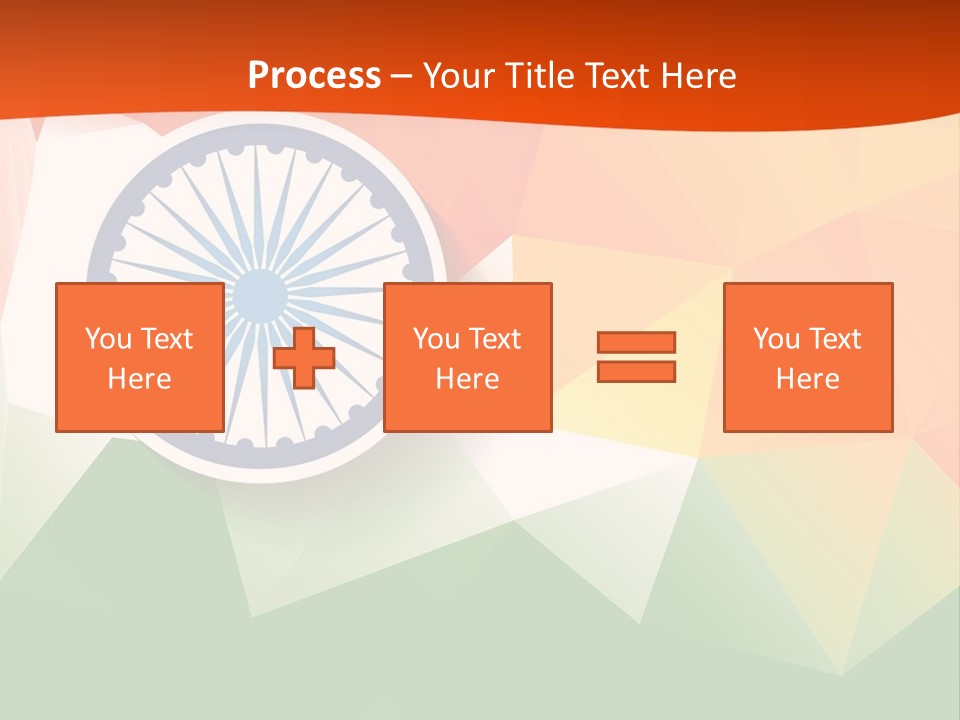 An Indian Flag With The Colors Of The Flag Of India PowerPoint Template