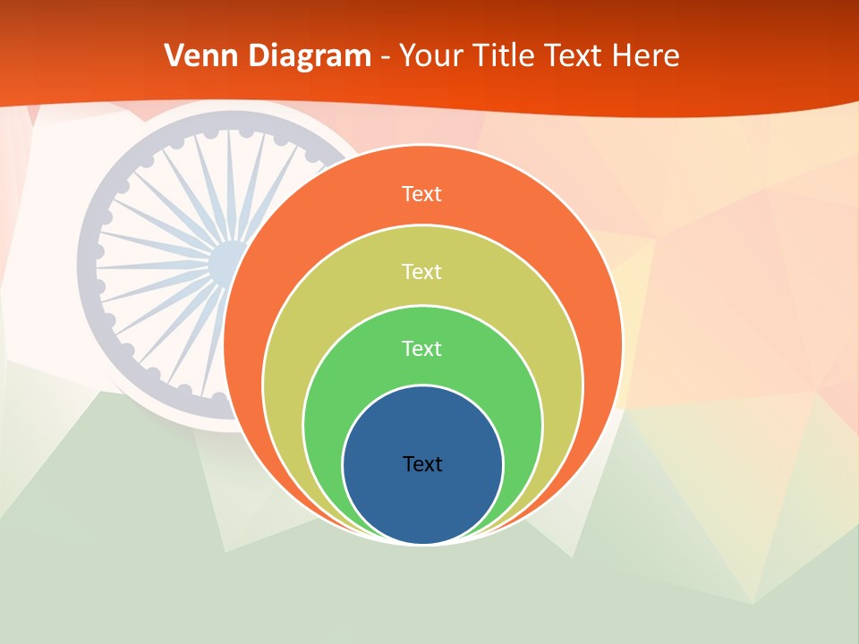 An Indian Flag With The Colors Of The Flag Of India PowerPoint Template