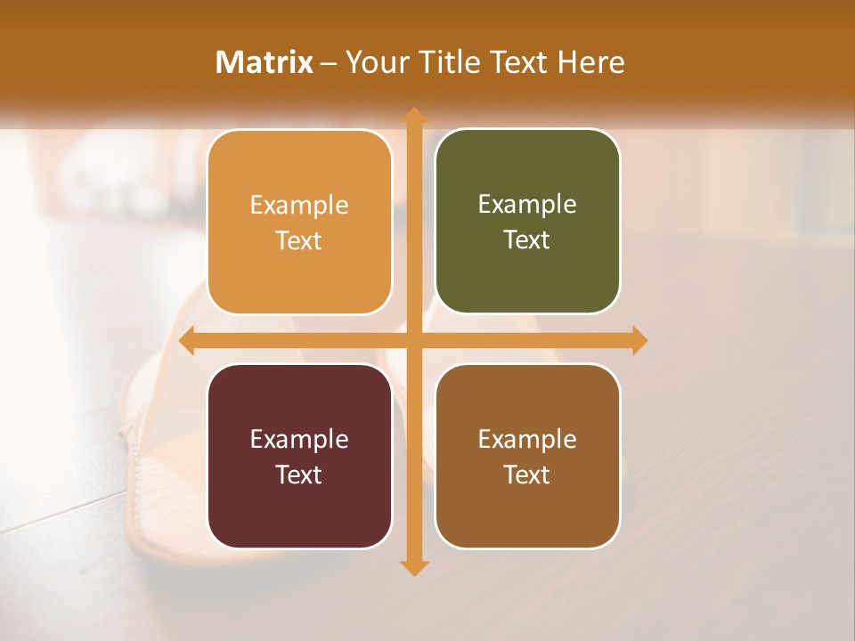 A Pair Of White Shoes Sitting On Top Of A Wooden Floor PowerPoint Template